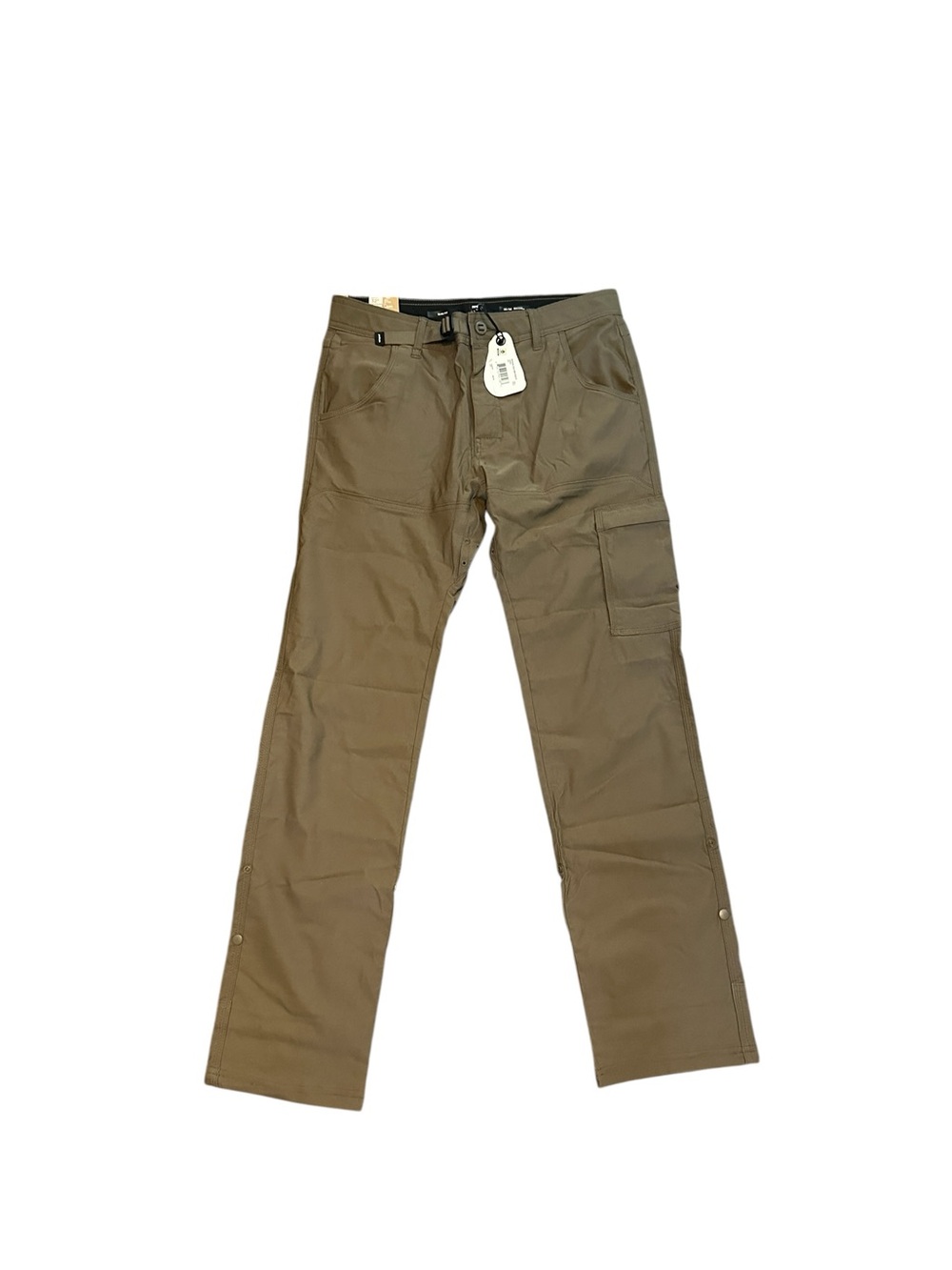 Prana Zion II Pants 32x32 Stretch Relaxed Fit Cargo Slate Brown Mud Tapered Leg